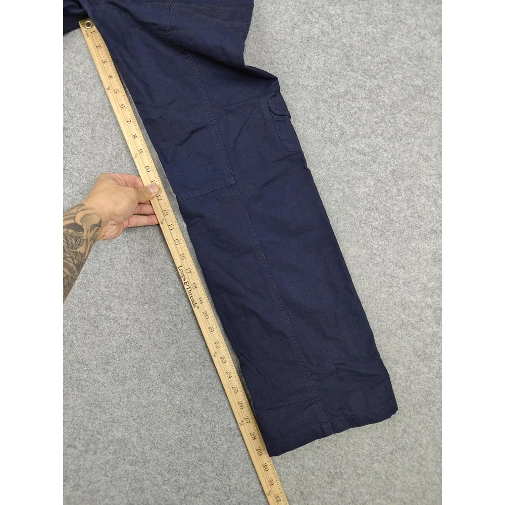 Aritzia Sunday Best Pants Womens 00‎ Blue Cargo Twill Adjustable Waist Pockets